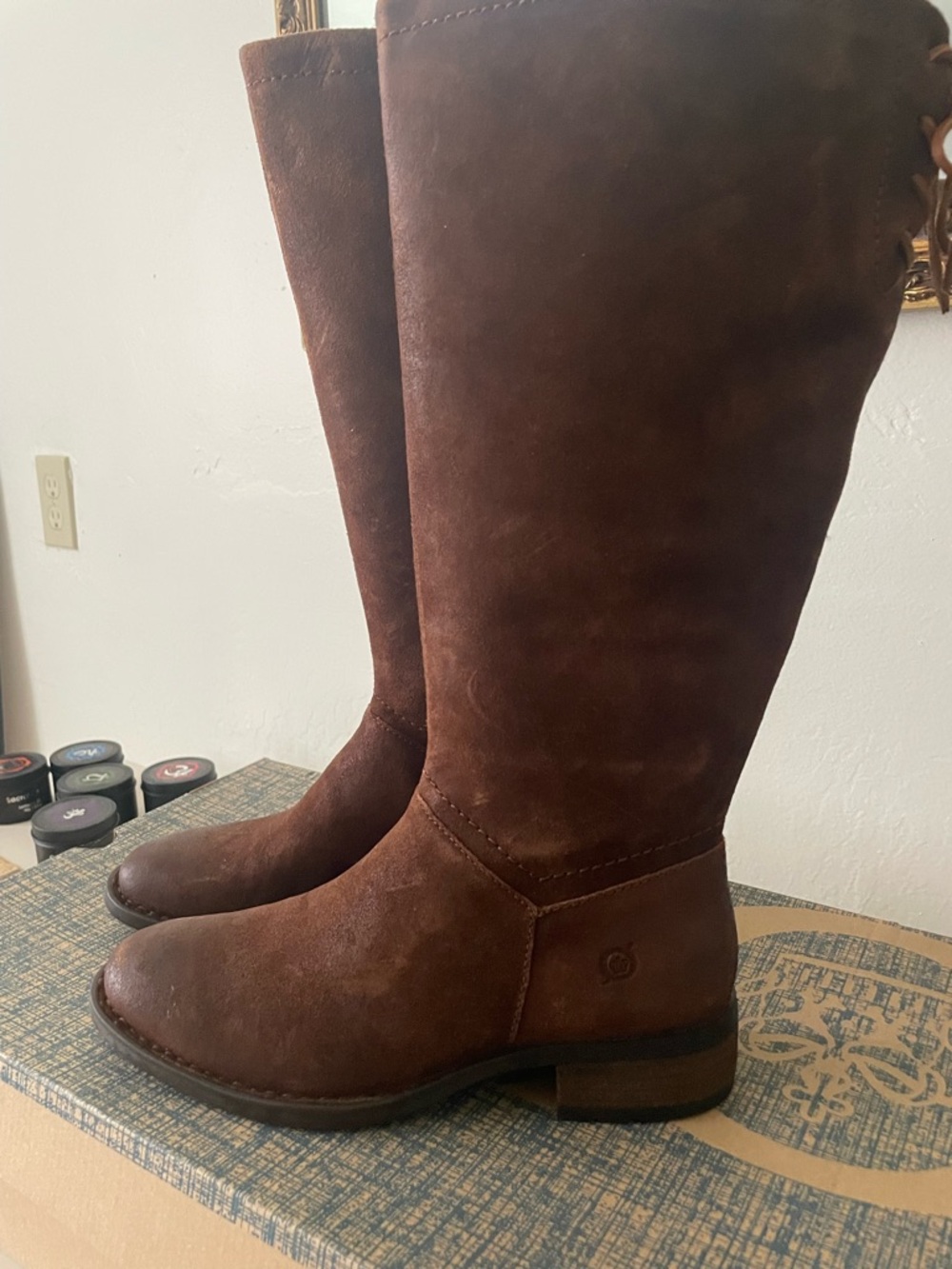 Classic Women's Tall Riding Boots - Brown